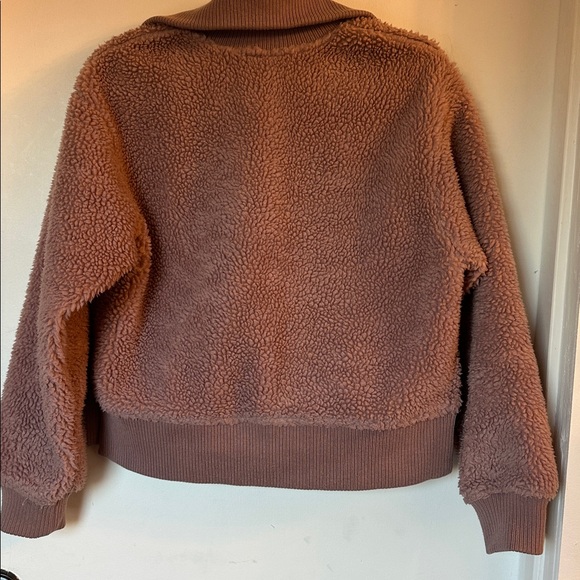 VARLEY Daphne 1/2 Zip Sherpa Fleece Cropped Pullover Jacket Size XS Deauville - Picture 6 of 6